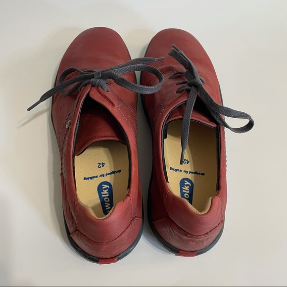 Wolky New Rhodos XW Oxblood Nepail Oiled 42 Red Shoes Leather Water Resitatant - Picture 5 of 11